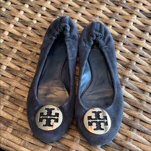 Tory Burch Blue Ballet Flats